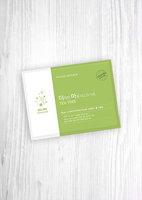 Nature Republic Real Comforting Mask Sheet Tea Tree (Sebum Control