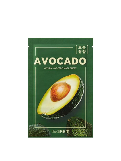 skincare-kbeauty-glowtime-the saem avocado natural sheet mask