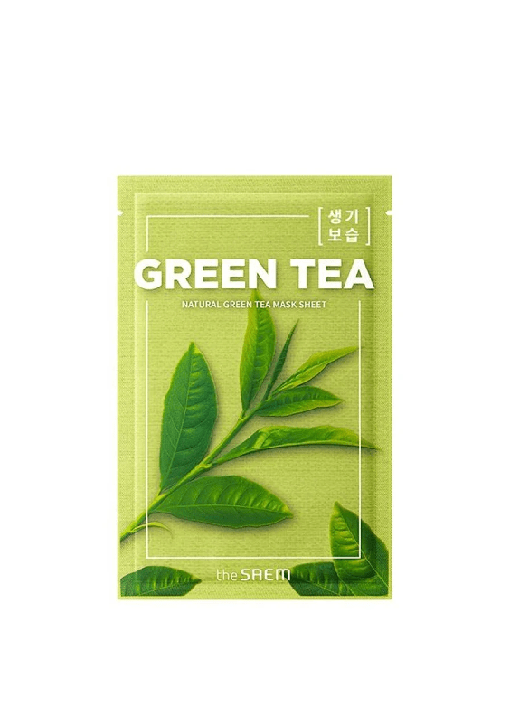 skincare-kbeauty-glowtime-the saem Green tea natural sheet mask