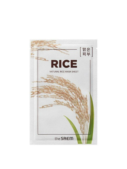skincare-kbeauty-glowtime-the saem rice natural sheet mask