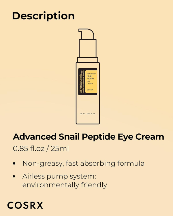 skincare-kbeauty-glowtime-cosrx advanced snail peptide eye cream