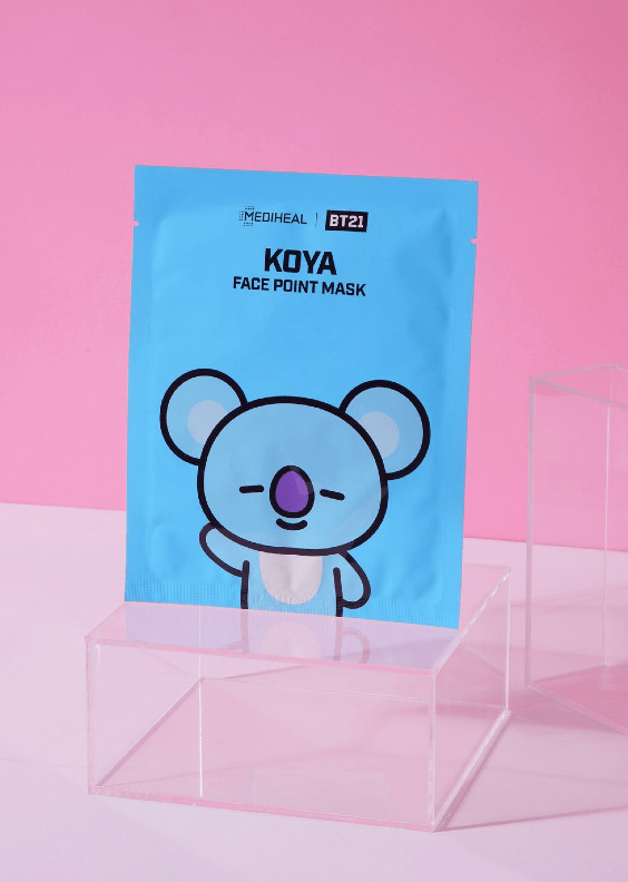 Download Mediheal Bt21 Koya Face Point Mask Glow Time PSD Mockup Templates