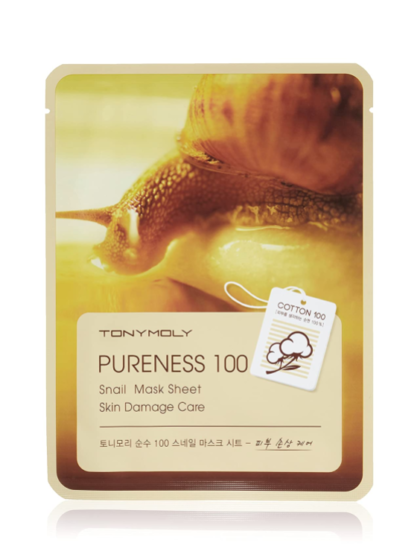 skincare-kbeauty-glowtime-Tony Moly Pureness 100 Snail Mask Sheet Skin Damage Care