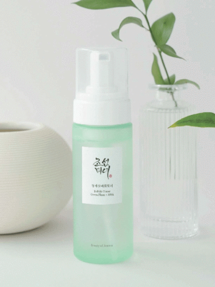 skincare-kbeuaty-glowtime-Beauty of Joseon Green Plum Bubble Toner AHA