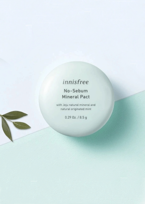 Innisfree No Sebum Mineral Pact Glow Time