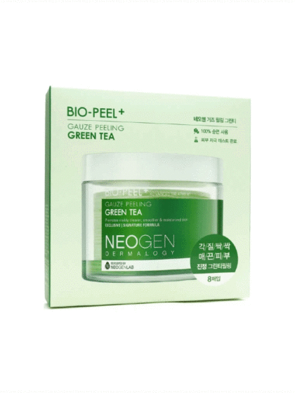 skincare-kbeauty-glowtime-Neogen Bio peel gauze Green Tea 8 pads