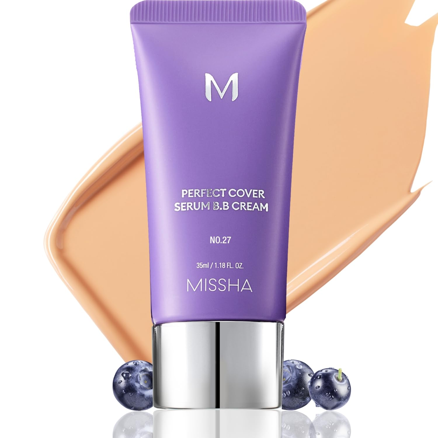 skincare-kbeauty-glowtime-missha perfect cover serum bb cream 27 honey beige