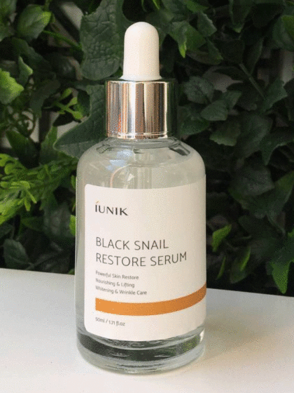 skincare-kbeauty-glowtime-iunik black snail restore serum