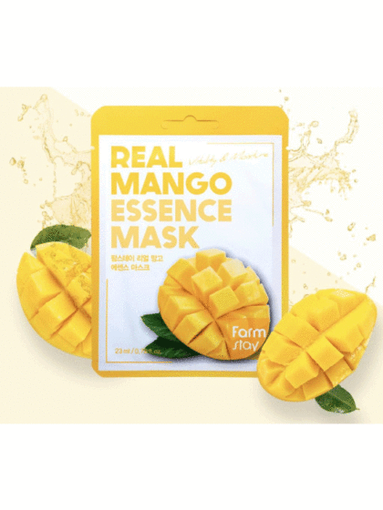 skincare-kbeauty-glowtime-FARM STAY Real mango Essence mask