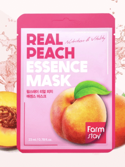 skincare-kbeauty-glowtime-FARM STARY Real Peach Essence Mask
