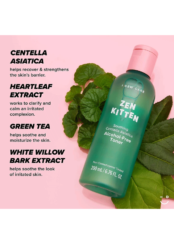 I DEW CARE Zen KittenAlcohol Free Toner Glow Time