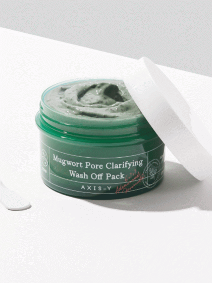 skincare-kbeauty-glowtime-Axis-Y Mugwort Pore Clarifying wash off pack