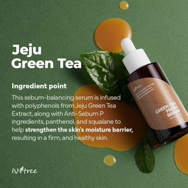 skincare-kbeauty-glowtime-isntree green tea fresh serum