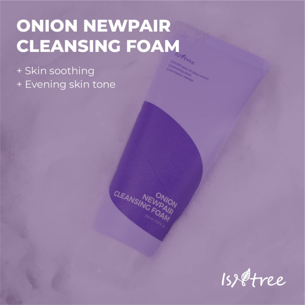 skincare-kbeauty-glowtime-isntree onion newpair cleansing foam