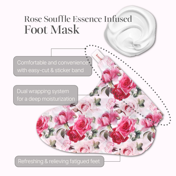 skincare-kbeauty-glowtime-koelf rose satin foot mask