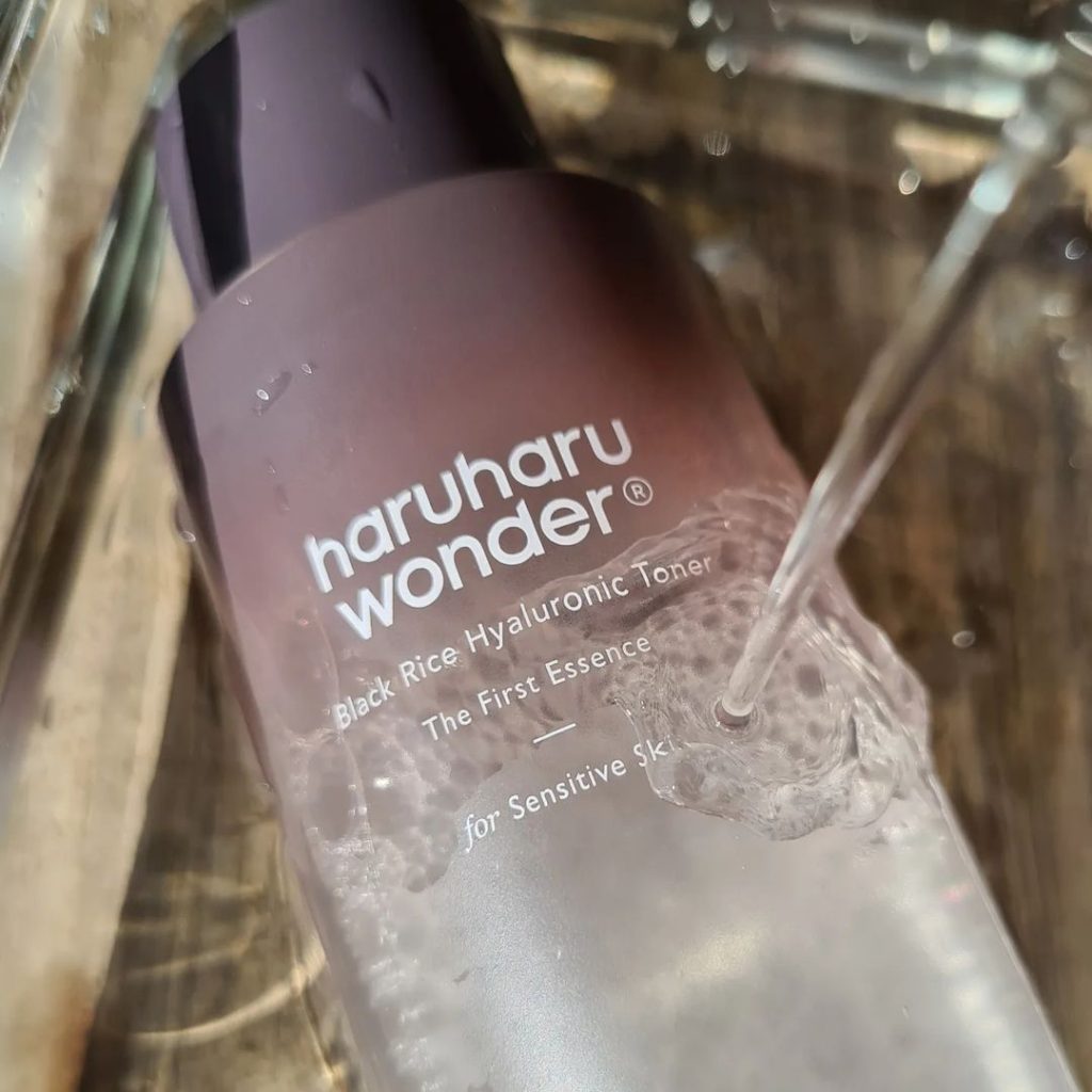 HARU HARUWonder Black RiceHyaluronic TonerFor Sensitive Skin Glow Time HARU HARUWonder Black RiceHyaluronic TonerFor Sensitive Skin Glow Time