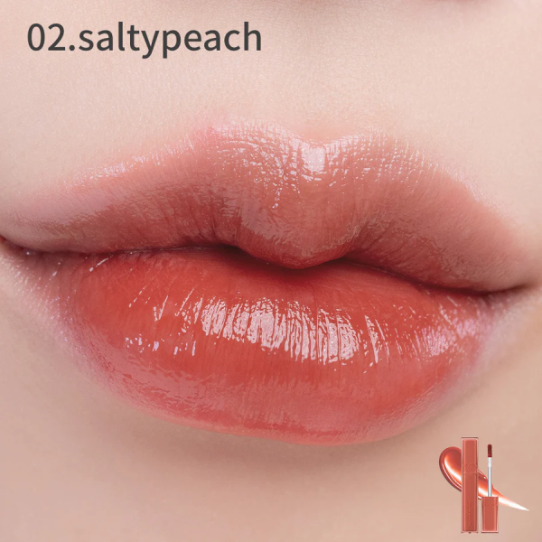 skincare-kbeauty-glowtime-rom&nd dewyful water tint 02 salty peach