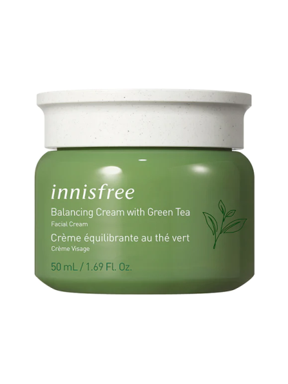 skincare-kbeauty-glowtime-innisfree balancing cream with green tea