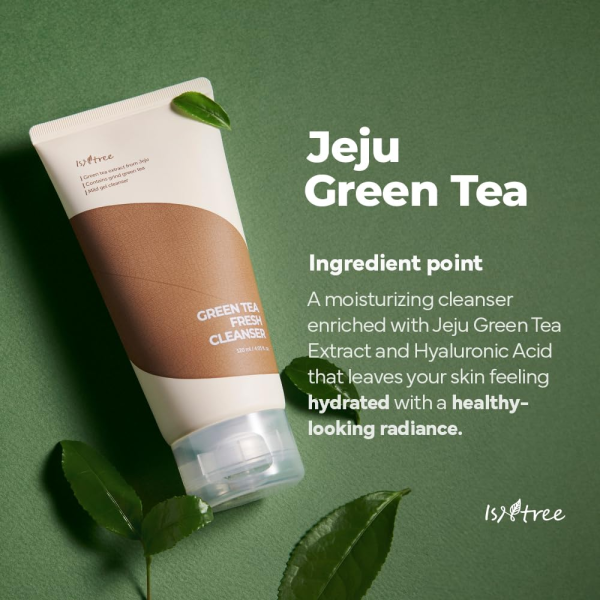 skincare-kbeauty-glowtime-isntree green tea fresh cleanser