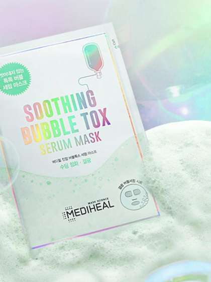 skincare-kbeauty-glowtime-mediheal soothing bubble tox serum mask