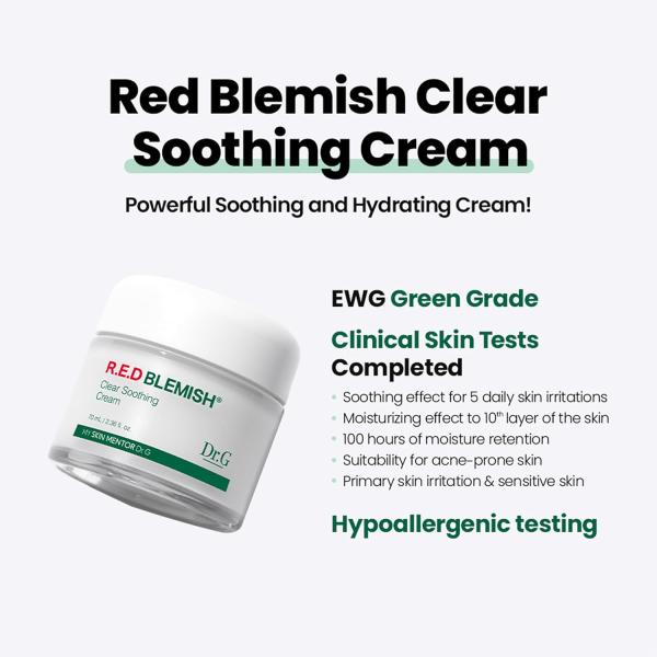 skincare-kbeauty-glowtime-Dr G Red Blemish Clear soothing Cream