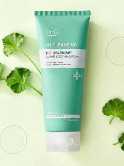 skincare-kbeauty-glowtime-Dr G pH Cleansing Red Blemish Clear soothing foam