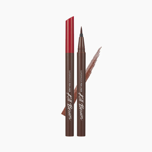 skincare-kbeauty-glowtime-clio superproof pen liner kill brown 04 maroon brown