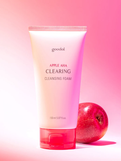 skincare-kbeauty-glowtime-goodal apple aha cleansing foam