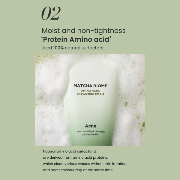 skincare-kbeauty-glowtime-heimish matcha biome amino acne cleanser