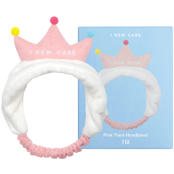 skincare-kbeauty-glowtime-i dew care pink tiara headband