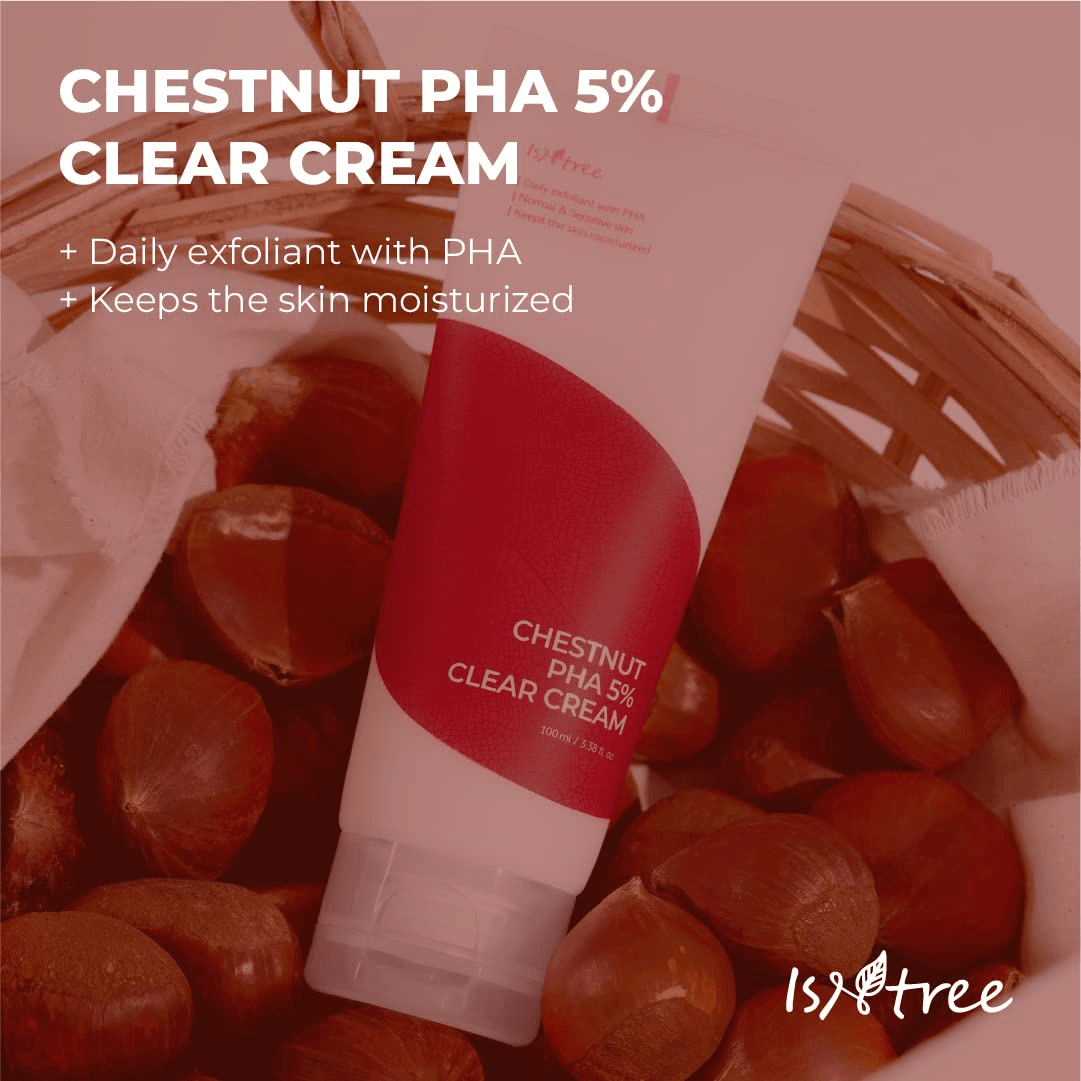 skincare-kbeauty-glowtime-isntree chestnut pha 5 clear cream