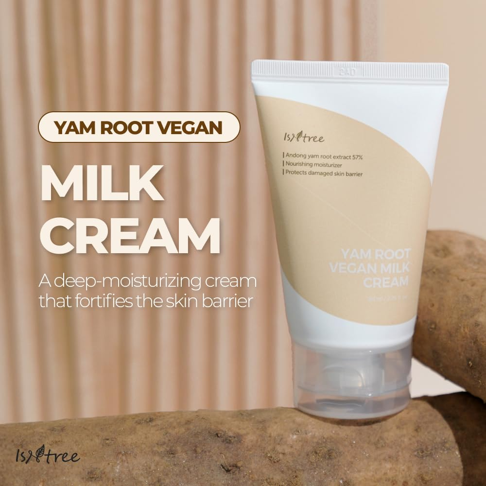 skincare-kbeauty-glowtime-isntree yam root vegan milk cream