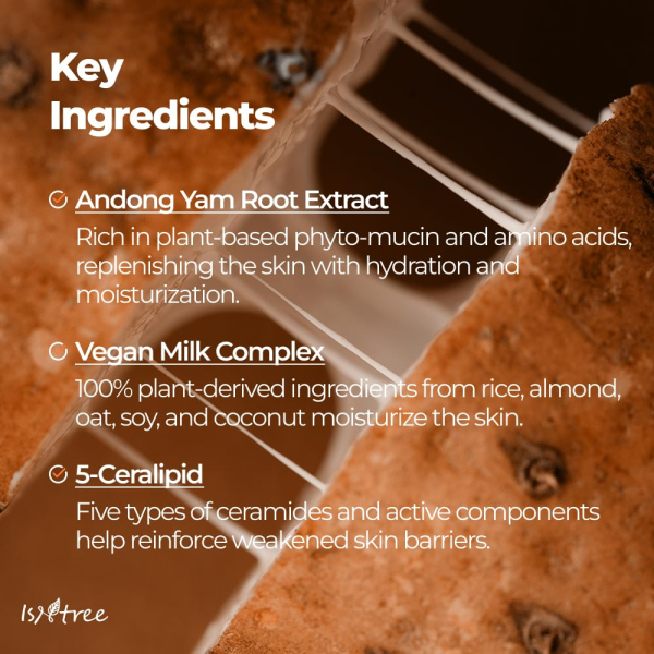 skincare-kbeauty-glowtime-isntree yam root vegan milk cream