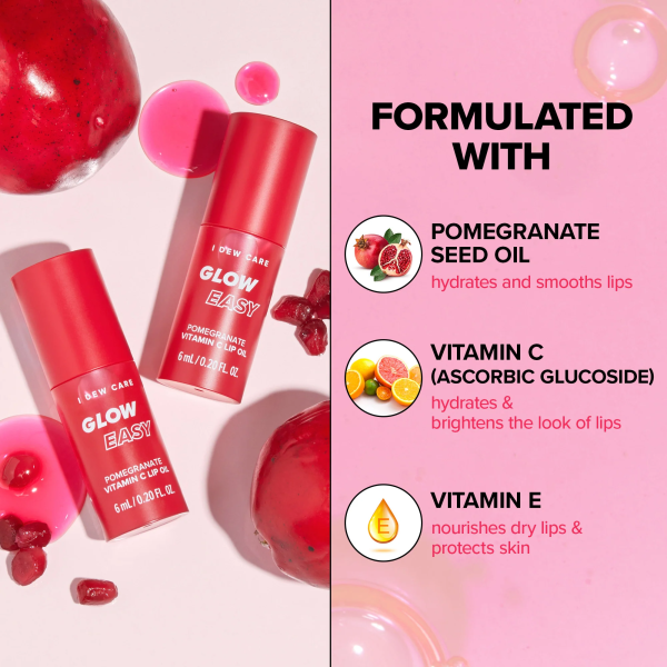 skincare-kbeauty-glowtime-i dew care glow easy pomegranate vitamin C lip oil