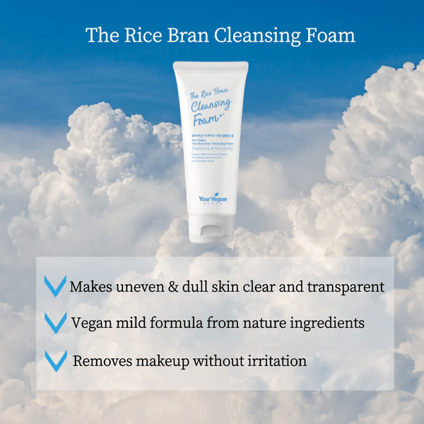 skincare-kbeauty-glowtime-your vegan the rice bran cleansing foam