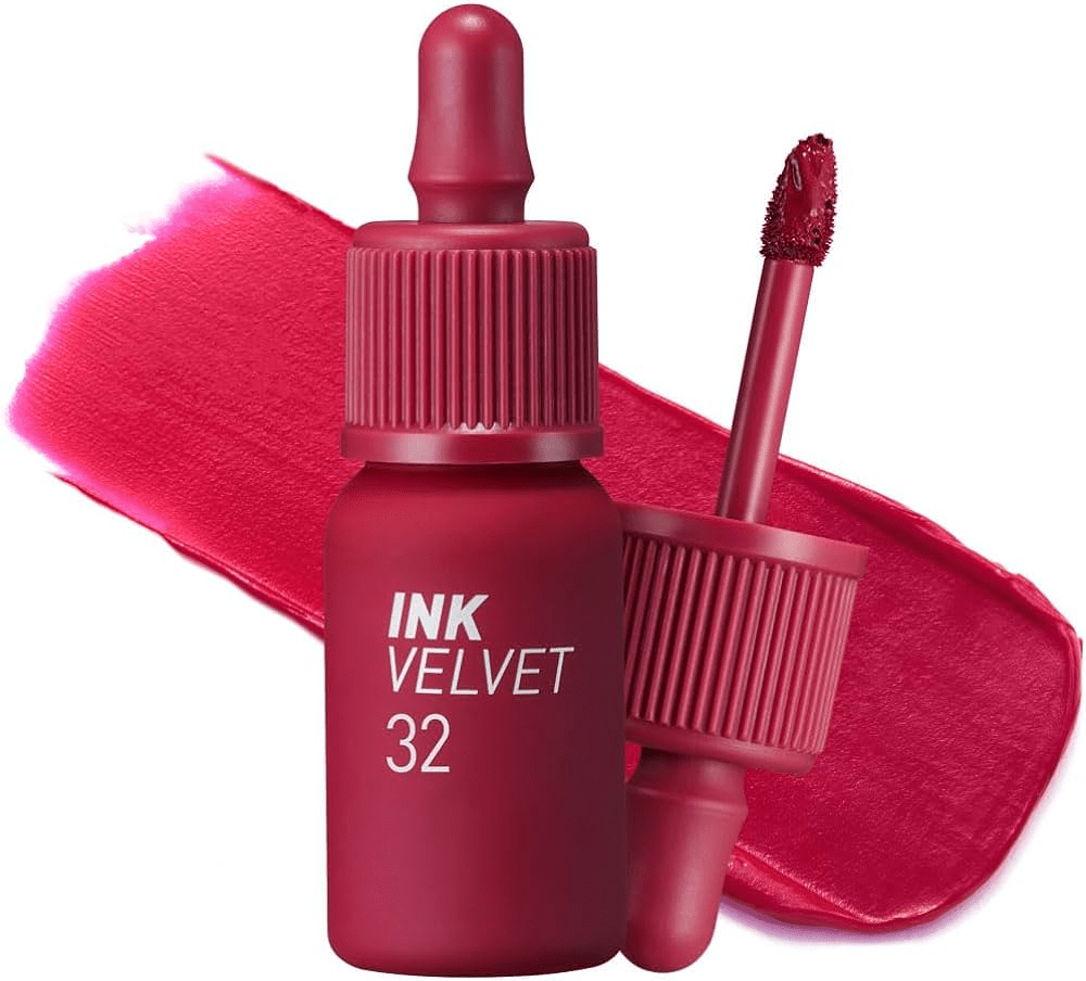 skincare-kbeauty-glowtime-peripera ink the velvet 032 fuschia red