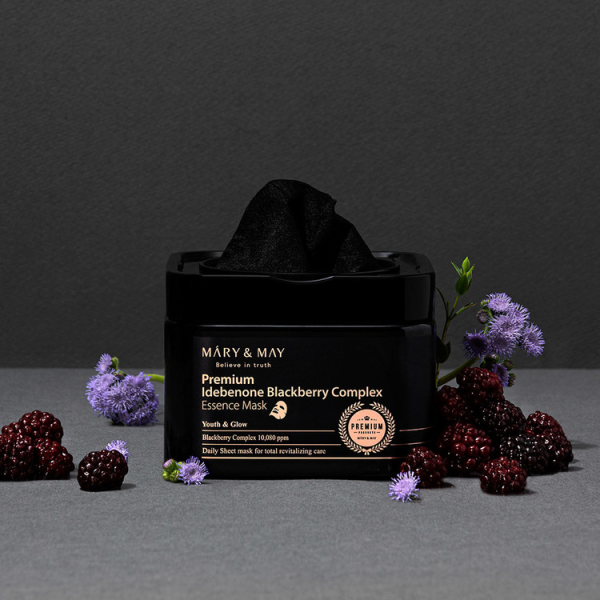 skincare-kbeauty-glowtime-mary & mary premium Idebenone blackberry complex essence mask