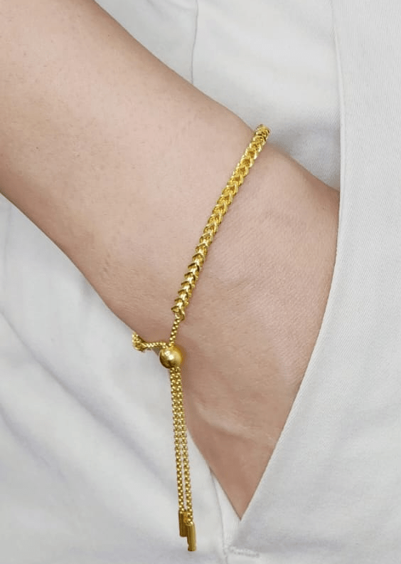 skincare-kbeauty-glowtime-aime amour bracelet yellow gold plated