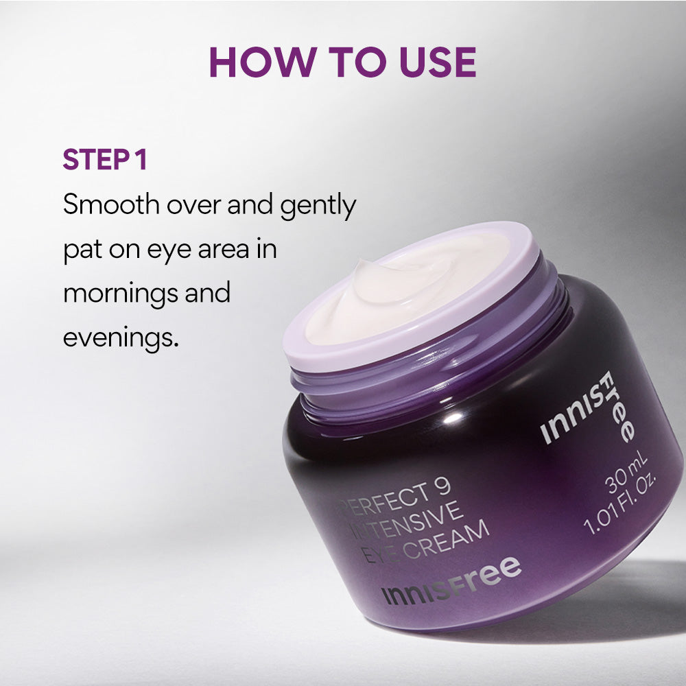 skincare-kbeauty-glowtime-innisfree perfect 9 intensive eye cream