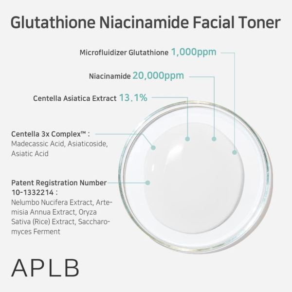 skincare-kbeauty-glowtime-APLB Glutathione Niacinamide Facial Toner