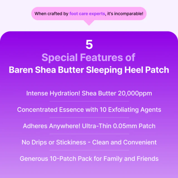 skincare-kbeauty-glowtime-baren shea butter sleeping heel patch