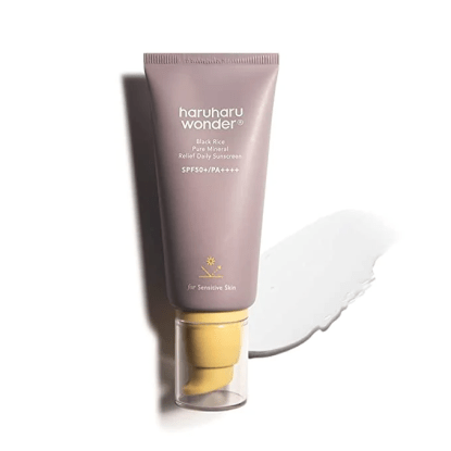 skincare-kbeauty-glowtime-haru haru wonder black rice pure mineral relief saily sunscreen
