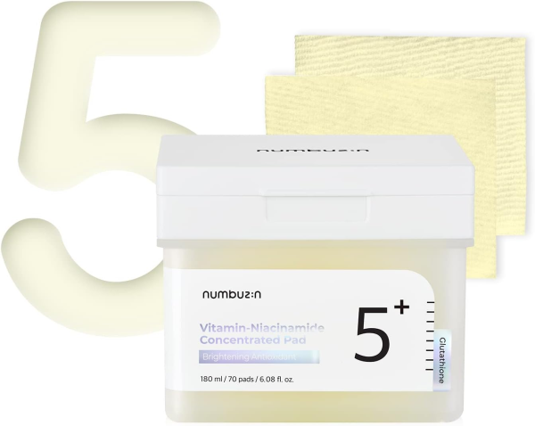 skincare-kbeauty-glowtime-numbuzin 5+vitamin niacniamide concentrated pad