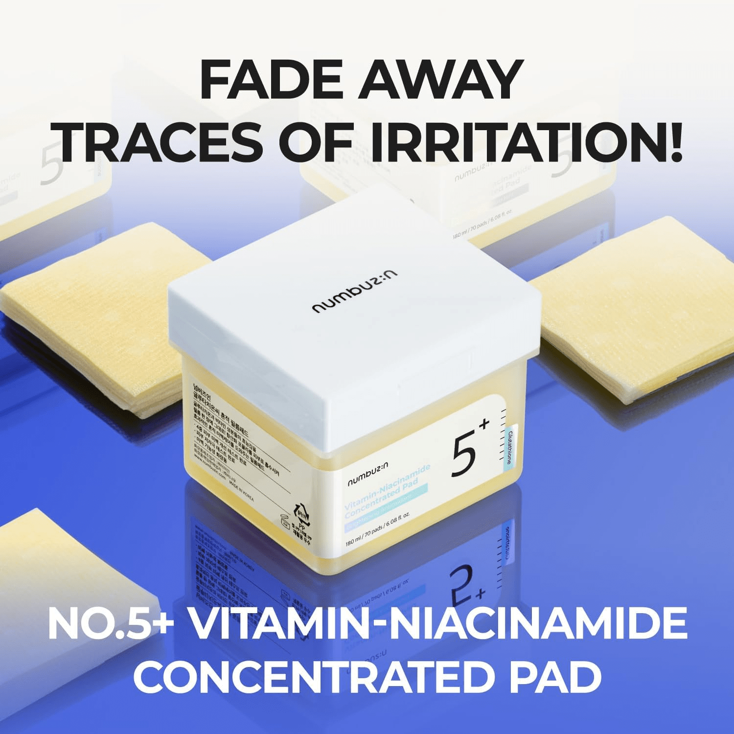 skincare-kbeauty-glowtime-numbuzin 5+vitamin niacniamide concentrated pad