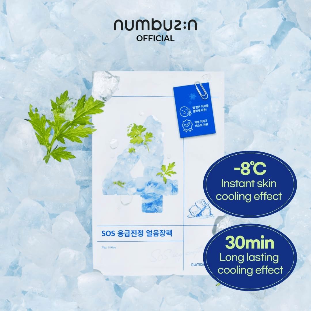skincare-kbeauty-glowtime-numbuzin no 4 sos icy soothing sheet mask