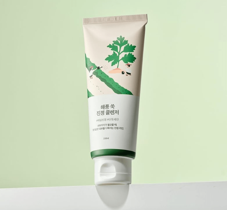 skincare-kbeauty-glowtime-round lab mugwort calming cleanser