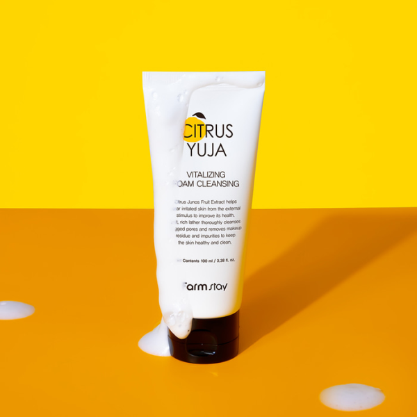 skincare-kbeauty=glowtime-farmstay citrus yuja vitalizing foam cleansing