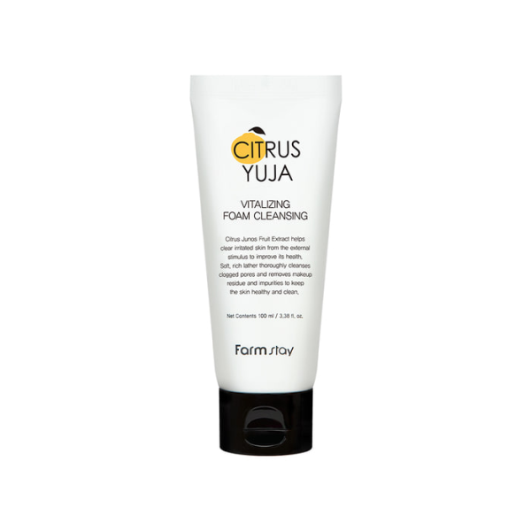 skincare-kbeauty=glowtime-farmstay citrus yuja vitalizing foam cleansing