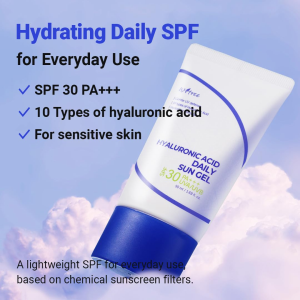 skincare-kbeauty-glowtime-isntree hyaluronic acid daily sun gel