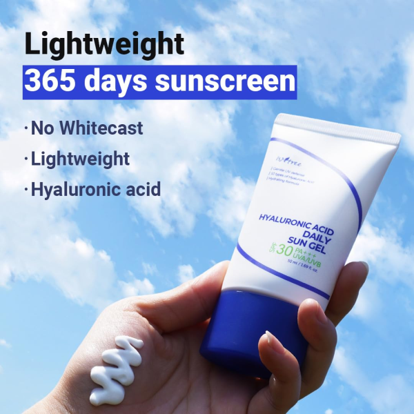 skincare-kbeauty-glowtime-isntree hyaluronic acid daily sun gel